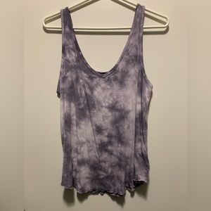 Purple Tie-dyed American Eagle tank top